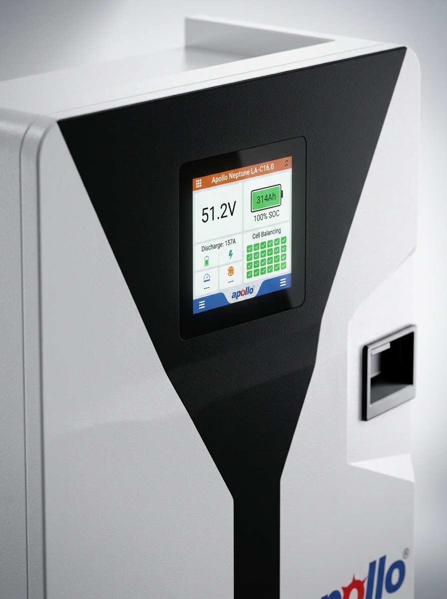 Neptune 16kWh LCD Screen Detail