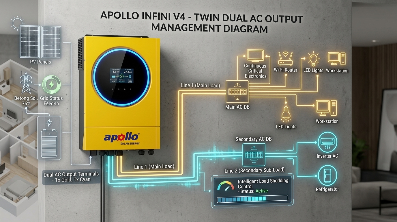 Apollo Infini V4 Twin Dual AC Output Management Diagram