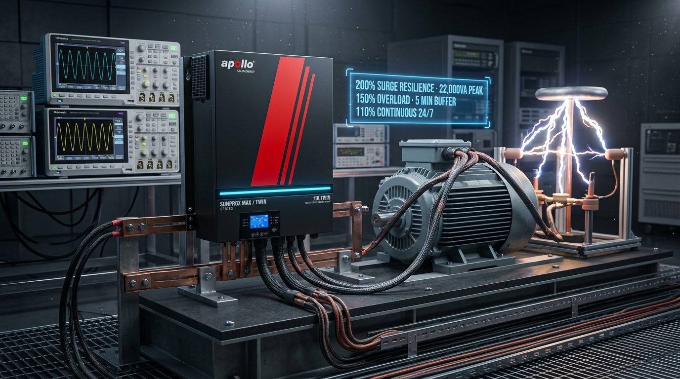 Apollo Sunprox Max 22,000VA Surge Capacity Test